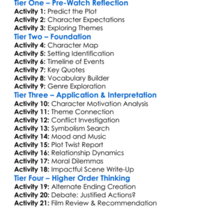Nobel Son 2007 Worksheet Activity Booklet