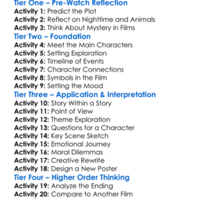 Nocturnal Animals 2016 Worksheet Activity Booklet