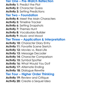 Not Of This World 1991 Worksheet Activity Booklet