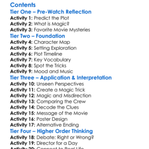 Now You See Me Now You Dont 2025 Worksheet Activity Booklet