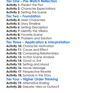 Nowhere To Run 1993 Worksheet Activity Booklet