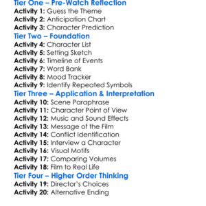 Nymphomaniac Vol Ii 2013 Worksheet Activity Booklet