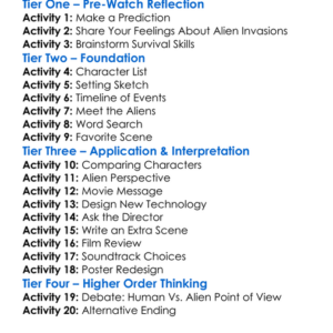 Occupation Rainfall 2020 Worksheet Activity Booklet