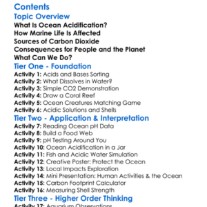 Ocean Acidification And Marine Biology Worksheet Activity Booklet