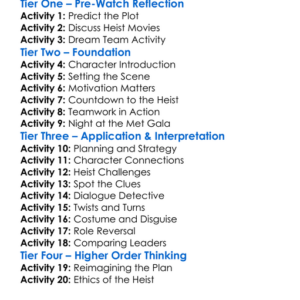 Oceans Eight 2018 Worksheet Activity Booklet