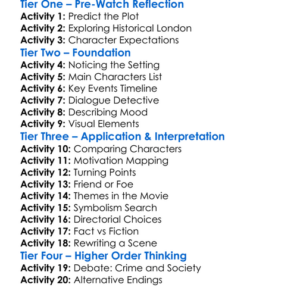 Once Upon A Time In London 2019 Worksheet Activity Booklet