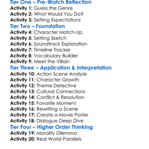 Once Upon A Time In Mexico 2003 Worksheet Activity Booklet