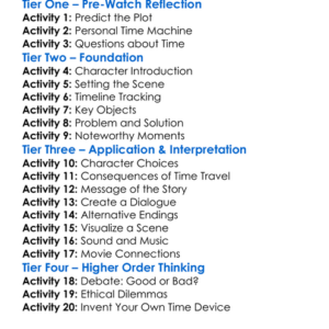 One-Minute Time Machine 2022 Worksheet Activity Booklet