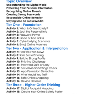 Online Safety And Security Worksheet Activity Booklet