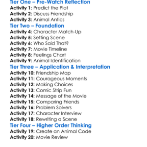 Open Season 3 Worksheet Activity Booklet