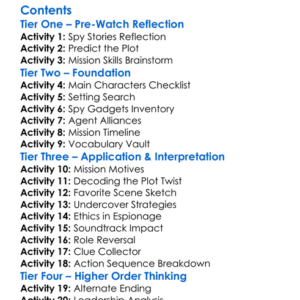 Operation Fortune Ruse De Guerre 2023 Worksheet Activity Booklet