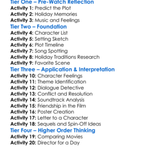 Our Christmas Love Song 2019 Worksheet Activity Booklet