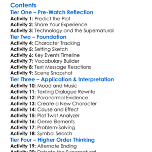 Paranormal Extremes Text Messages From The Dead 2015 Worksheet Activity Booklet