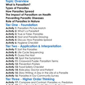 Parasitism And Diseases Worksheet Activity Booklet