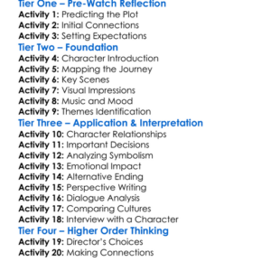 Paris Texas 1984 Worksheet Activity Booklet