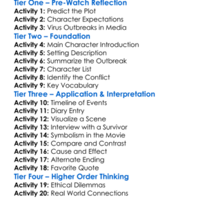 Patient Zero 2018 Worksheet Activity Booklet