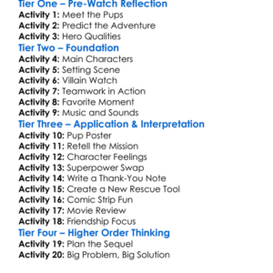 Paw Patrol The Mighty Movie Worksheet Activity Booklet