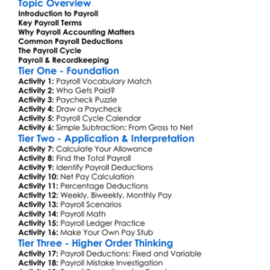 Payroll Accounting Basics Worksheet Activity Booklet