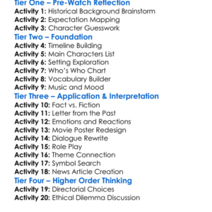 Pearl Harbor 2001 Worksheet Activity Booklet