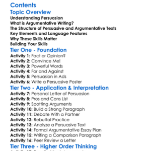 Persuasive And Argumentative Writing Worksheet Activity Booklet