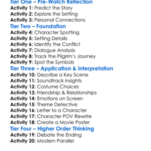 Pilgrim Farewell 1980 Worksheet Activity Booklet