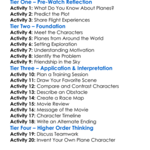 Planes 2013 Worksheet Activity Booklet