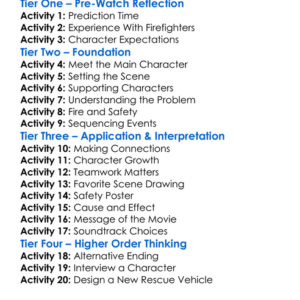 Planes Fire  Rescue 2014 Worksheet Activity Booklet