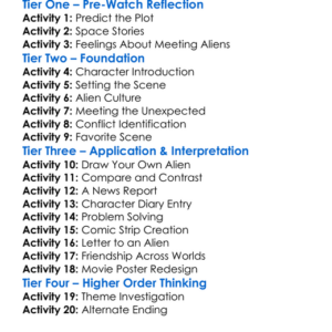 Planet 51 Worksheet Activity Booklet