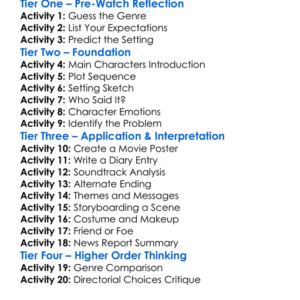 Planet Terror 2007 Worksheet Activity Booklet