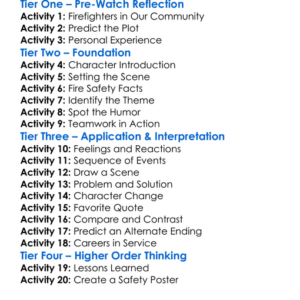 Playing With Fire 2019 Worksheet Activity Booklet