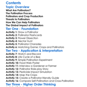 Pollinators And Their Role In Agriculture Worksheet Activity Booklet