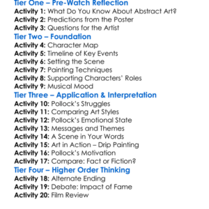 Pollock 2000 Worksheet Activity Booklet