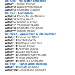 Poor Things 2023 Worksheet Activity Booklet
