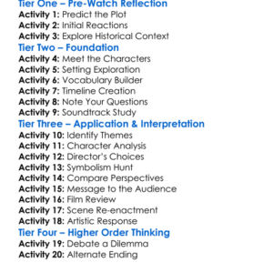Porcelain War 2024 Worksheet Activity Booklet