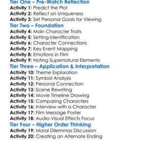 Powder 1995 Worksheet Activity Booklet