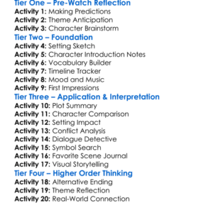 Predator Badlands 2025 Worksheet Activity Booklet