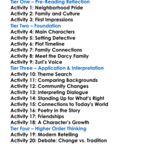 Pride Ibi Zoboi Worksheet Activity Booklet