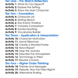 Priest 2011 Worksheet Activity Booklet