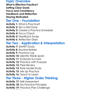 Principles Of Effective Practice Worksheet Activity Booklet