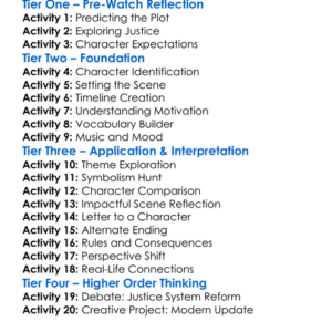Prison Song 2001 Worksheet Activity Booklet