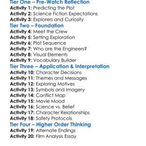 Prometheus 2012 Worksheet Activity Booklet
