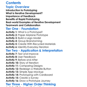 Prototyping And Iterative Development Worksheet Activity Booklet