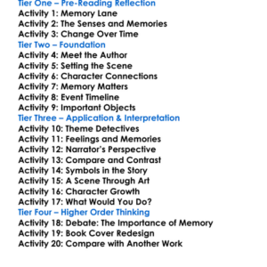 Proust Marcel Proust Worksheet Activity Booklet