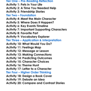 Pssst Dog Ezra Jack Keats Worksheet Activity Booklet