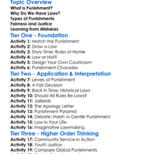 Punishment And The Law Worksheet Activity Booklet