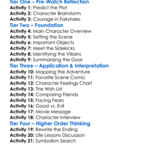 Puss In Boots The Last Wish Worksheet Activity Booklet