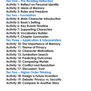 Quantum Thief Hannu Rajaniemi Worksheet Activity Booklet
