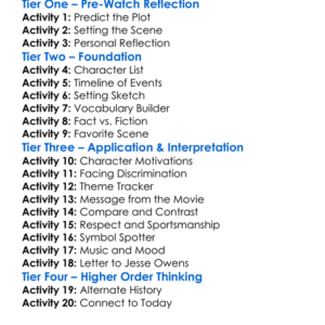 Race 2016 Worksheet Activity Booklet