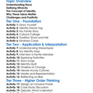 Race Ethnicity And Identity Worksheet Activity Booklet