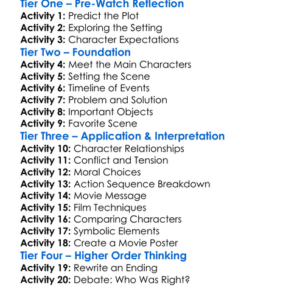 Race For The Yankee Zephyr 1981 Worksheet Activity Booklet